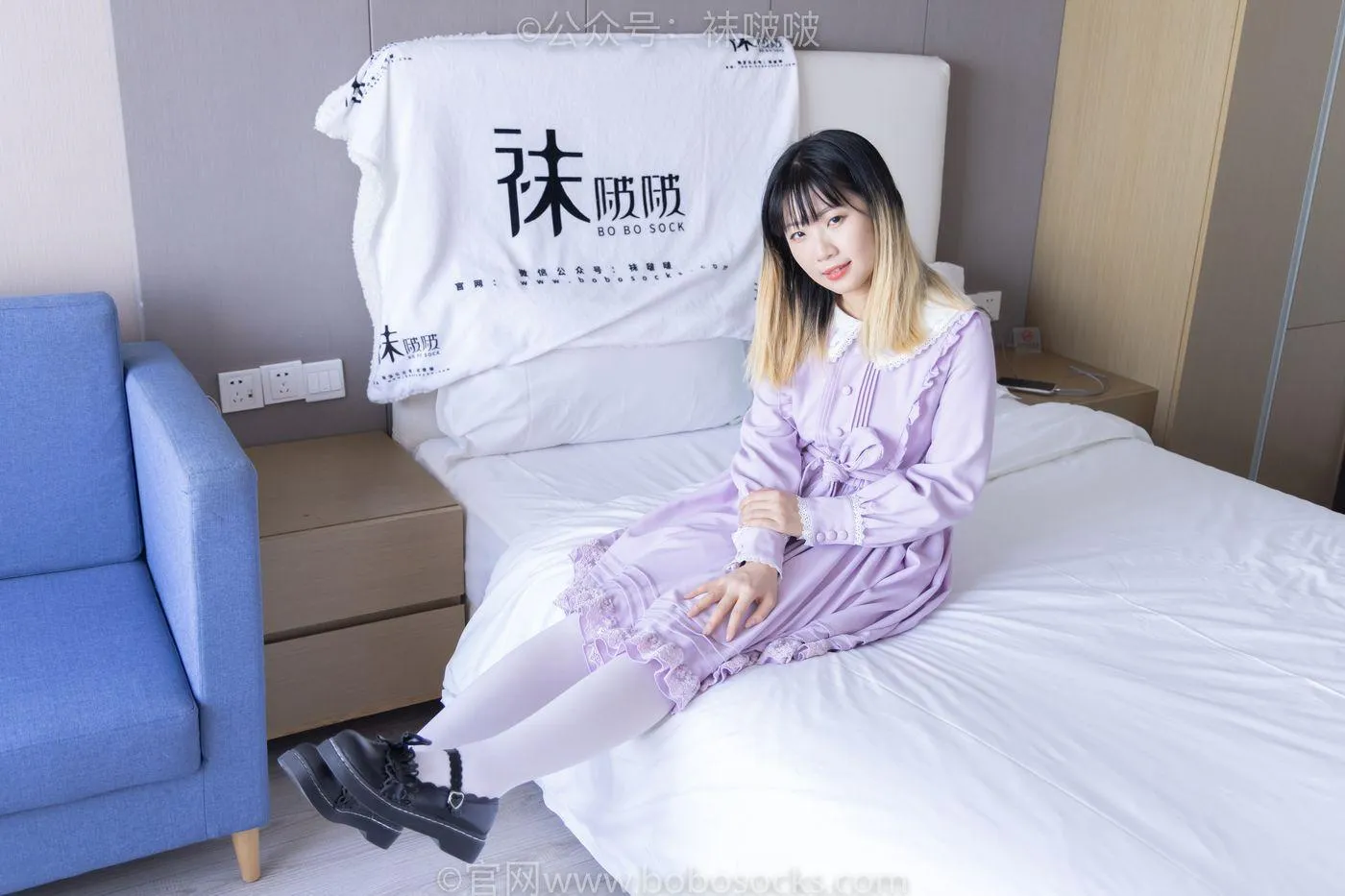 [BoBoSocks袜啵啵]NO.079 砂糖-皮鞋、厚白丝（花絮版） [140P]插图